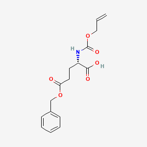 (S)-2-(((Allyloxy)carbonyl)amino)-5-(benzyloxy)-5-oxopentanoic acid