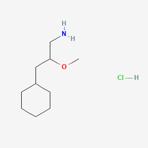 3-Cyclohexyl-2-methoxypropan-1-amine hydrochloride