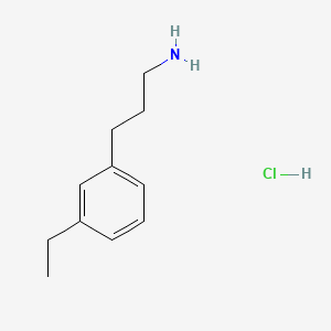 3-(3-Ethylphenyl)propan-1-amine hydrochloride