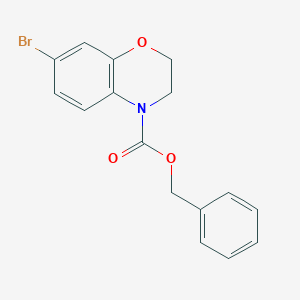 Benzyl 7-bromo-2H-benzo[b][1,4]oxazine-4(3H)-carboxylate