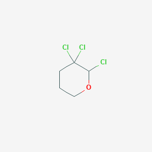 molecular formula C5H7Cl3O B1349763 2,3,3-trichlorotetrahydro-2H-pyran CAS No. 63027-88-3