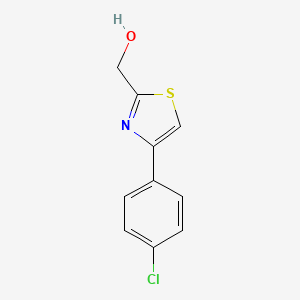molecular formula C10H8ClNOS B1349767 (4-(4-氯苯基)噻唑-2-基)甲醇 CAS No. 287198-05-4