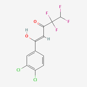 1-(3,4-Dichlorophenyl)-4,4,5,5-tetrafluoro-1-hydroxypent-1-en-3-one