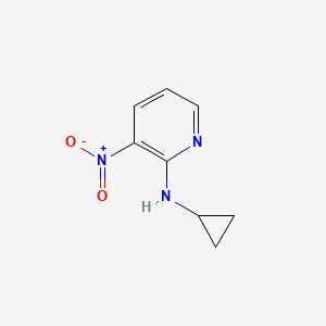 molecular formula C8H9N3O2 B1349771 N-cyclopropyl-3-nitropyridin-2-amine CAS No. 290313-20-1