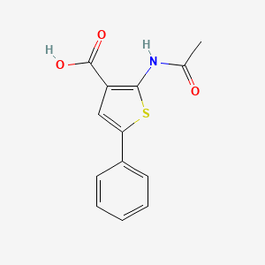 2-Acetamido-5-phenylthiophene-3-carboxylic acid