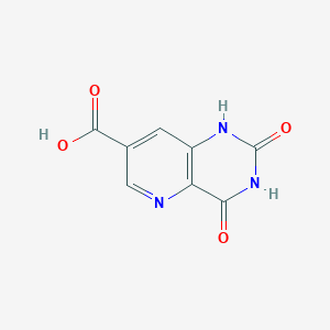 molecular formula C8H5N3O4 B13497721 2,4-dioxo-1H,2H,3H,4H-pyrido[3,2-d]pyrimidine-7-carboxylic acid 