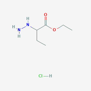 Ethyl 2-hydrazinylbutanoate hydrochloride