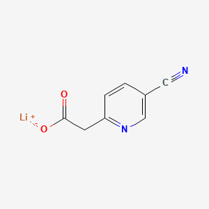 Lithium(1+) 2-(5-cyanopyridin-2-yl)acetate