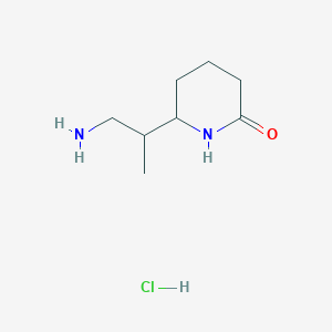 6-(1-Aminopropan-2-yl)piperidin-2-one hydrochloride