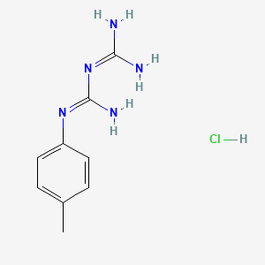 molecular formula C9H14ClN5 B1349780 N-(diaminomethylene)-N'-(4-methylphenyl)guanidine hydrochloride 