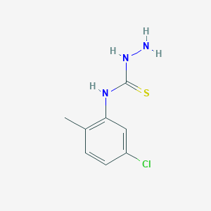 molecular formula C8H10ClN3S B1349781 N-(5-Chloro-2-methylphenyl)hydrazinecarbothioamide CAS No. 66298-10-0