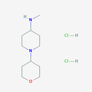 molecular formula C11H24Cl2N2O B13497873 N-methyl-1-(oxan-4-yl)piperidin-4-amine dihydrochloride 