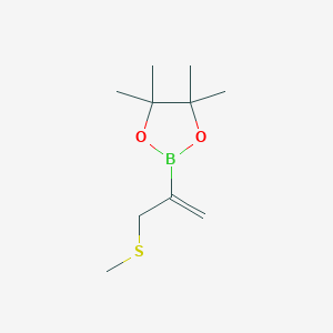 4,4,5,5-Tetramethyl-2-(3-(methylthio)prop-1-en-2-yl)-1,3,2-dioxaborolane