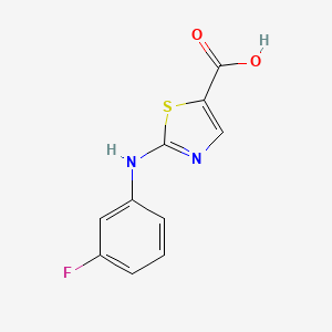 2-[(3-Fluorophenyl)amino]-1,3-thiazole-5-carboxylic acid