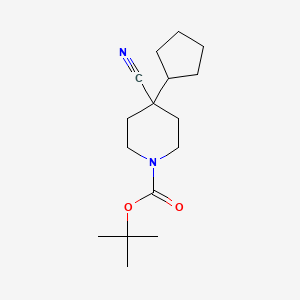 Tert-butyl 4-cyano-4-cyclopentylpiperidine-1-carboxylate