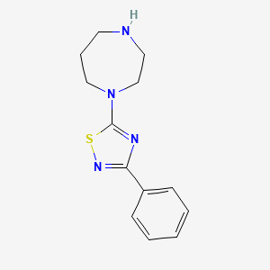molecular formula C13H16N4S B1349802 5-(1,4-二氮杂环-1-基)-3-苯基-1,2,4-噻二唑 CAS No. 306934-71-4