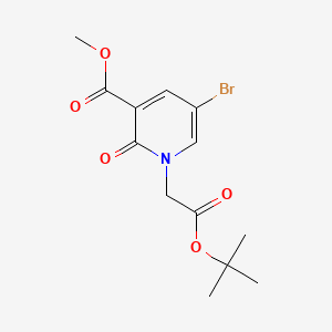 Methyl 5-bromo-1-[2-(tert-butoxy)-2-oxoethyl]-2-oxo-1,2-dihydropyridine-3-carboxylate