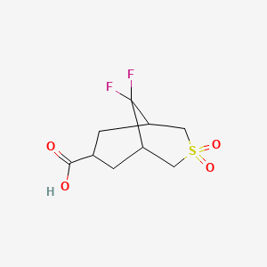 9,9-Difluoro-3,3-dioxo-3lambda6-thiabicyclo[3.3.1]nonane-7-carboxylic acid