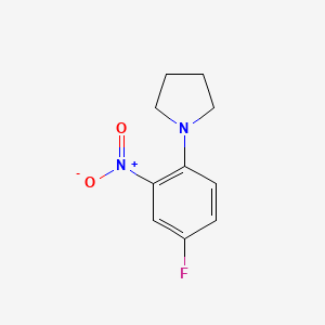 molecular formula C10H11FN2O2 B1349810 1-(4-氟-2-硝基苯基)吡咯烷 CAS No. 778-56-3