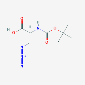 molecular formula C8H14N4O4 B13498156 3-Azido-2-{[(tert-butoxy)carbonyl]amino}propanoic acid 