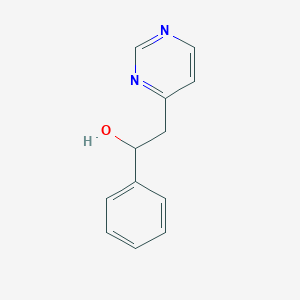 molecular formula C12H12N2O B1349818 1-Phenyl-2-(pyrimidin-4-yl)ethanol CAS No. 36914-71-3
