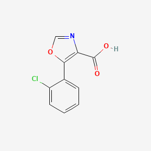molecular formula C10H6ClNO3 B1349824 5-(2-Chlorophenyl)-1,3-oxazole-4-carboxylic acid CAS No. 255876-53-0