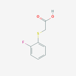 molecular formula C8H7FO2S B1349827 [(2-Fluorophenyl)thio]acetic acid CAS No. 705-02-2