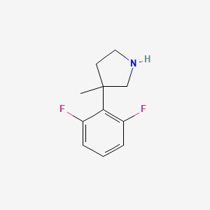 3-(2,6-Difluorophenyl)-3-methylpyrrolidine