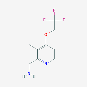 C-[3-Methyl-4-(2,2,2-trifluoro-ethoxy)-pyridin-2-YL]-methylamine