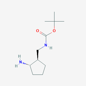 tert-butyl N-{[(1R,2S)-2-aminocyclopentyl]methyl}carbamate