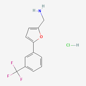 {5-[3-(Trifluoromethyl)phenyl]furan-2-yl}methanamine hydrochloride