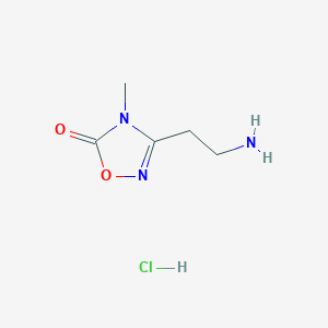 3-(2-Aminoethyl)-4-methyl-4,5-dihydro-1,2,4-oxadiazol-5-one hydrochloride