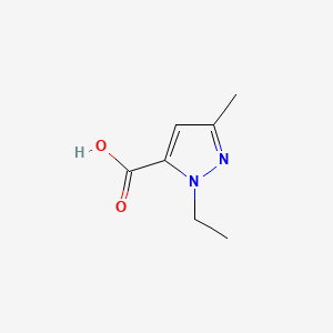 molecular formula C7H10N2O2 B1349835 1-Ethyl-3-methyl-1H-pyrazole-5-carboxylic acid CAS No. 50920-65-5