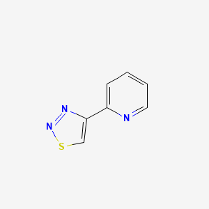 molecular formula C7H5N3S B1349848 2-(4-1,2,3-Thiadiazolyl)pyridine CAS No. 176037-42-6