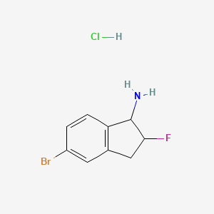 5-bromo-2-fluoro-2,3-dihydro-1H-inden-1-amine hydrochloride