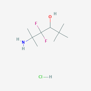 5-Amino-4,4-difluoro-2,2,5-trimethylhexan-3-ol hydrochloride