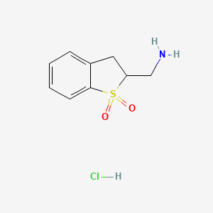 2-(Aminomethyl)-2,3-dihydro-1lambda6-benzothiophene-1,1-dione hydrochloride