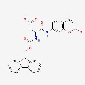 molecular formula C29H24N2O7 B1349861 Fmoc-L-Aspartic acid alpha-7-amido-4-methylcoumarin CAS No. 238084-15-6