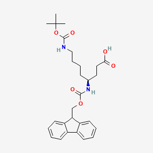 molecular formula C28H36N2O6 B1349862 (S)-N-4-Fmoc-N-8-Boc-diaminooctanoic acid CAS No. 268542-17-2