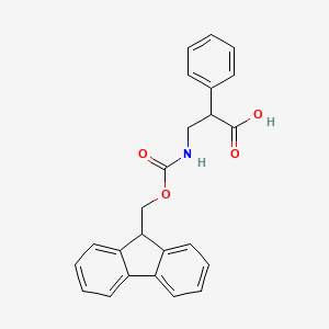 molecular formula C24H21NO4 B1349864 3-(9H-芴-9-基甲氧羰基氨基)-2-苯基丙酸 CAS No. 683217-60-9