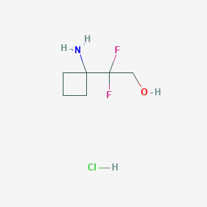 2-(1-Aminocyclobutyl)-2,2-difluoroethan-1-ol hydrochloride