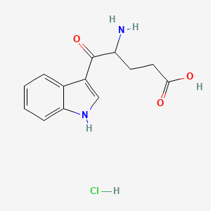 4-amino-5-(1H-indol-3-yl)-5-oxopentanoic acid hydrochloride