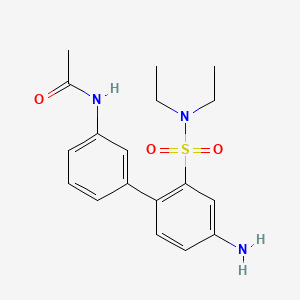 N-[4'-amino-2'-(diethylsulfamoyl)-[1,1'-biphenyl]-3-yl]acetamide