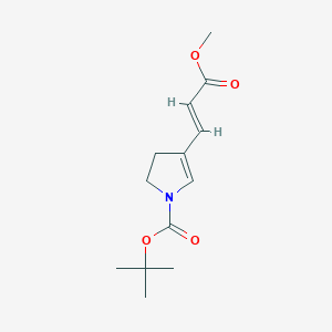 tert-butyl 4-[(1E)-3-methoxy-3-oxoprop-1-en-1-yl]-2,3-dihydro-1H-pyrrole-1-carboxylate