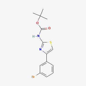 Tert-butyl (4-(3-bromophenyl)thiazol-2-yl)carbamate