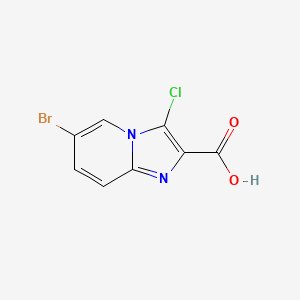 6-Bromo-3-chloroimidazo[1,2-a]pyridine-2-carboxylic acid