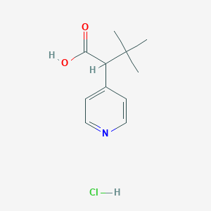 3,3-Dimethyl-2-(pyridin-4-yl)butanoic acid hydrochloride