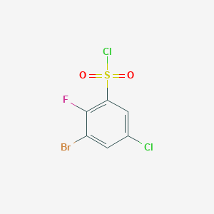 3-Bromo-5-chloro-2-fluorobenzene-1-sulfonyl chloride