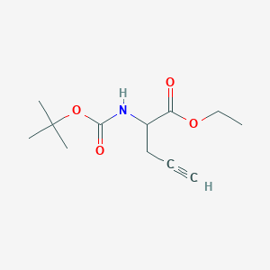 4-Pentynoic acid, 2-[[(1,1-dimethylethoxy)carbonyl]amino]-, ethyl ester