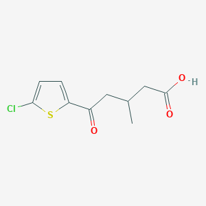 molecular formula C10H11ClO3S B1349900 5-(5-氯-2-噻吩基)-3-甲基-5-氧代戊酸 CAS No. 845781-52-4